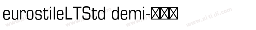 eurostileLTStd demi字体转换